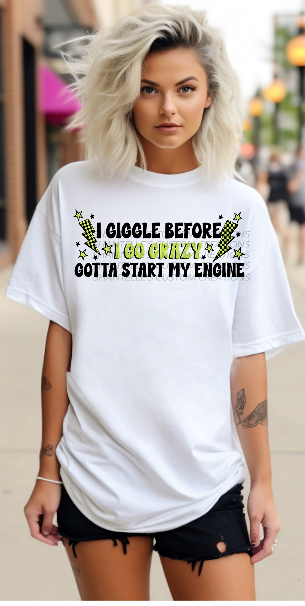 I GIGGLE BEFORE I GO CRAZY