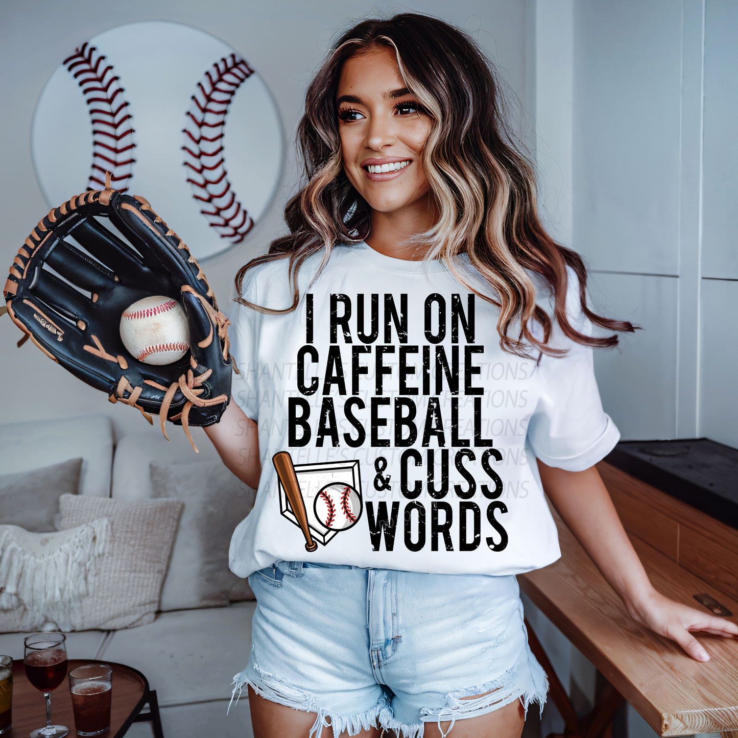 I RUN ON CAFFEINE , BASEBALL AND CUS WORDS